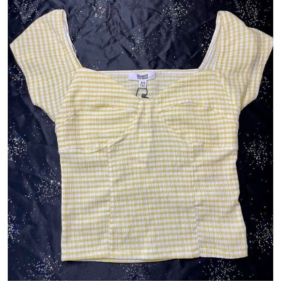 BB Dakota Yellow Gingham Top - XS - Picture 5 of 8